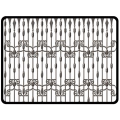 Iron Fence Grey Strong Fleece Blanket (large) 