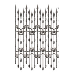 Iron Fence Grey Strong Shower Curtain 48  X 72  (small) 