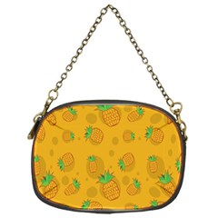 Fruit Pineapple Yellow Green Chain Purses (one Side) 