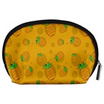 Fruit Pineapple Yellow Green Accessory Pouches (Large)  Back