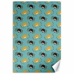 Spider Grey Orange Animals Cute Cartoons Canvas 24  X 36 