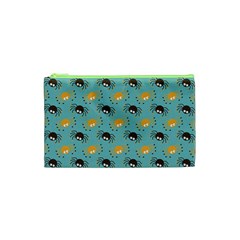 Spider Grey Orange Animals Cute Cartoons Cosmetic Bag (xs) by Alisyart