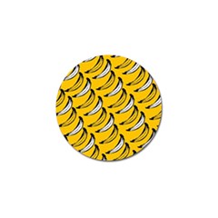 Fruit Bananas Yellow Orange White Golf Ball Marker by Alisyart