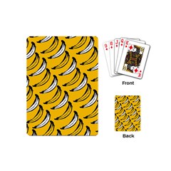 Fruit Bananas Yellow Orange White Playing Cards (mini) 