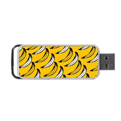 Fruit Bananas Yellow Orange White Portable Usb Flash (two Sides)