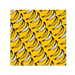 Fruit Bananas Yellow Orange White Small Satin Scarf (square)