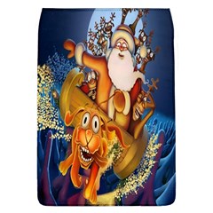 Deer Santa Claus Flying Trees Moon Night Christmas Flap Covers (l) 