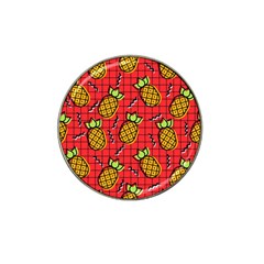 Fruit Pineapple Red Yellow Green Hat Clip Ball Marker (4 Pack) by Alisyart