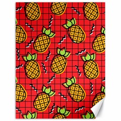 Fruit Pineapple Red Yellow Green Canvas 18  X 24  
