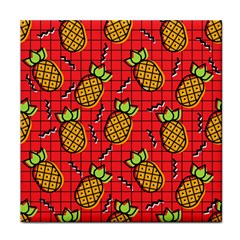 Fruit Pineapple Red Yellow Green Face Towel