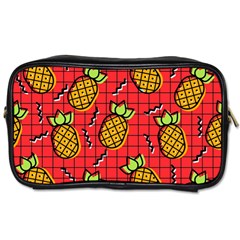 Fruit Pineapple Red Yellow Green Toiletries Bags by Alisyart