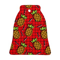 Fruit Pineapple Red Yellow Green Ornament (bell)