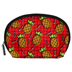 Fruit Pineapple Red Yellow Green Accessory Pouches (large)  by Alisyart