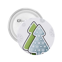 Tree Spruce Xmasts Cool Snow 2 25  Buttons by Alisyart