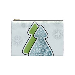 Tree Spruce Xmasts Cool Snow Cosmetic Bag (medium) 