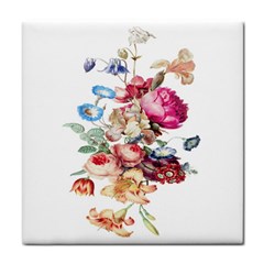 Fleur Vintage Floral Painting Face Towel by Celenk