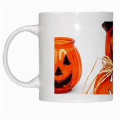 Funny Halloween Pumpkins White Mugs