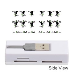 Floral Monkey With Hairstyle Memory Card Reader (stick) 