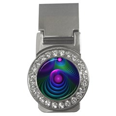 Beautiful Rainbow Marble Fractals in Hyperspace Money Clips (CZ) 