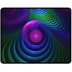 Beautiful Rainbow Marble Fractals in Hyperspace Fleece Blanket (Medium)  60 x50  Blanket Front