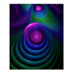 Beautiful Rainbow Marble Fractals In Hyperspace Shower Curtain 60  X 72  (medium) 