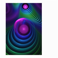 Beautiful Rainbow Marble Fractals In Hyperspace Small Garden Flag (two Sides) by jayaprime