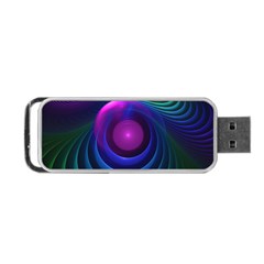 Beautiful Rainbow Marble Fractals in Hyperspace Portable USB Flash (Two Sides)