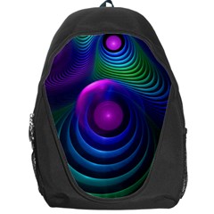 Beautiful Rainbow Marble Fractals in Hyperspace Backpack Bag