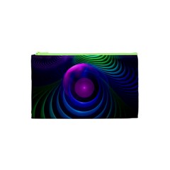 Beautiful Rainbow Marble Fractals in Hyperspace Cosmetic Bag (XS)