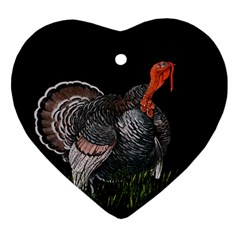 Thanksgiving Turkey Ornament (heart) by Valentinaart