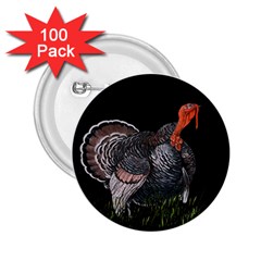 Thanksgiving Turkey 2 25  Buttons (100 Pack)  by Valentinaart