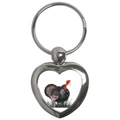 Thanksgiving Turkey Key Chains (heart)  by Valentinaart