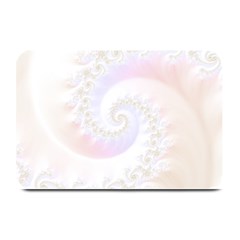Mother Of Pearls Luxurious Fractal Spiral Necklace Plate Mats by jayaprime