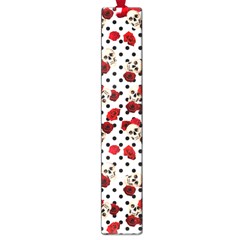 Skulls And Roses Large Book Marks by Valentinaart