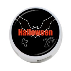 Halloween Bat Black Night Sinister Ghost 4-port Usb Hub (one Side)