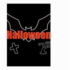 Halloween Bat Black Night Sinister Ghost Small Garden Flag (two Sides)