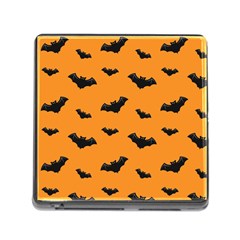 Halloween Bat Animals Night Orange Memory Card Reader (square) by Alisyart