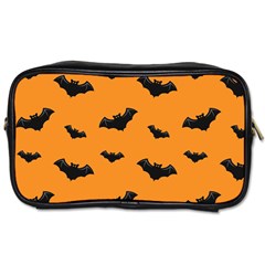 Halloween Bat Animals Night Orange Toiletries Bags 2-side by Alisyart