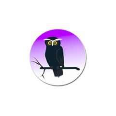 Halloween Owl Bird Animals Night Golf Ball Marker