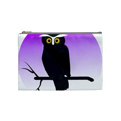 Halloween Owl Bird Animals Night Cosmetic Bag (medium) 