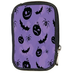 Halloween Pumpkin Bat Spider Purple Black Ghost Smile Compact Camera Cases