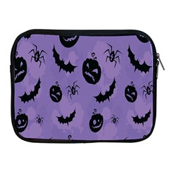 Halloween Pumpkin Bat Spider Purple Black Ghost Smile Apple Ipad 2/3/4 Zipper Cases by Alisyart