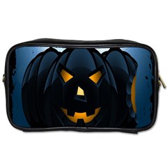 Halloween Pumpkin Dark Face Mask Smile Ghost Night Toiletries Bags 2-side