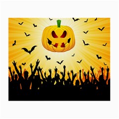 Halloween Pumpkin Bat Party Night Ghost Small Glasses Cloth (2-side)