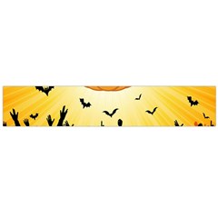 Halloween Pumpkin Bat Party Night Ghost Large Flano Scarf 