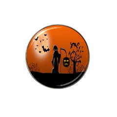 Halloween Sinister Night Moon Bats Hat Clip Ball Marker (10 Pack)