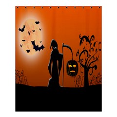 Halloween Sinister Night Moon Bats Shower Curtain 60  X 72  (medium) 