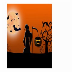 Halloween Sinister Night Moon Bats Small Garden Flag (two Sides)