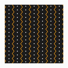 Halloween Zigzag Vintage Chevron Ornamental Cute Polka Dots Medium Glasses Cloth by Alisyart