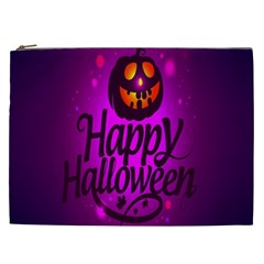 Happy Ghost Halloween Cosmetic Bag (xxl)  by Alisyart